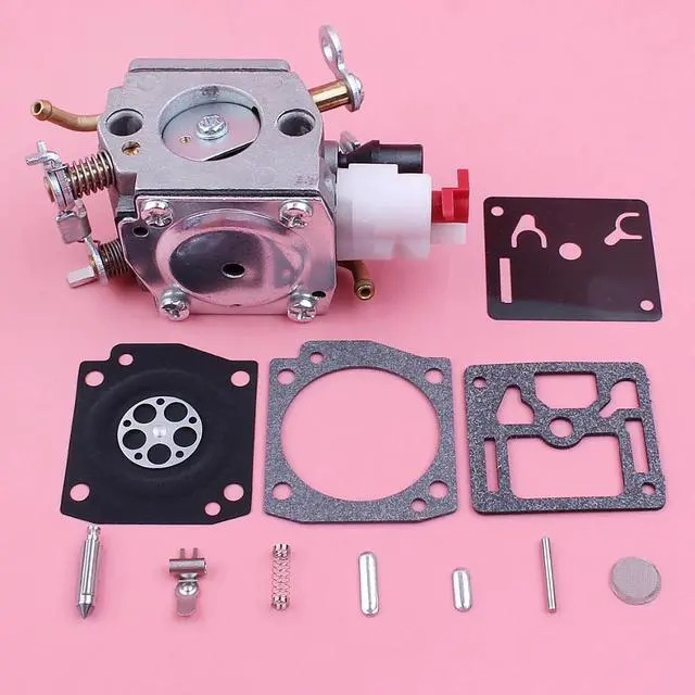 Alt view image 3 of 3 - 2 Fuel Line Carburetor Carb Repair Rebuild Kit For Husqvarna 340 345 346XP 350 353 Chainsaw Replacement Part