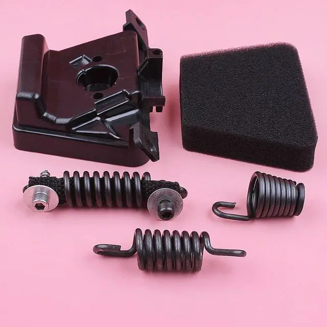 Alt view image 3 of 3 - Air Filter Cover Cleaner AV Buffer Mount Shock Spring Set For Partner 350 351 Chainsaw Spare Replacement Part