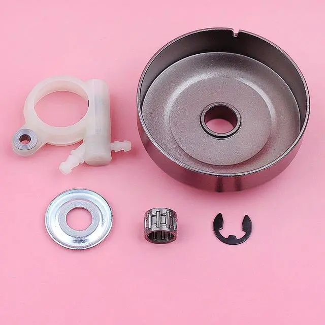Alt view image 2 of 3 - 325 7 Teeth Clutch Drum For Stihl MS251 MS 251 Washer E-clip Oil Pump Chainsaw Replacement Spare Part