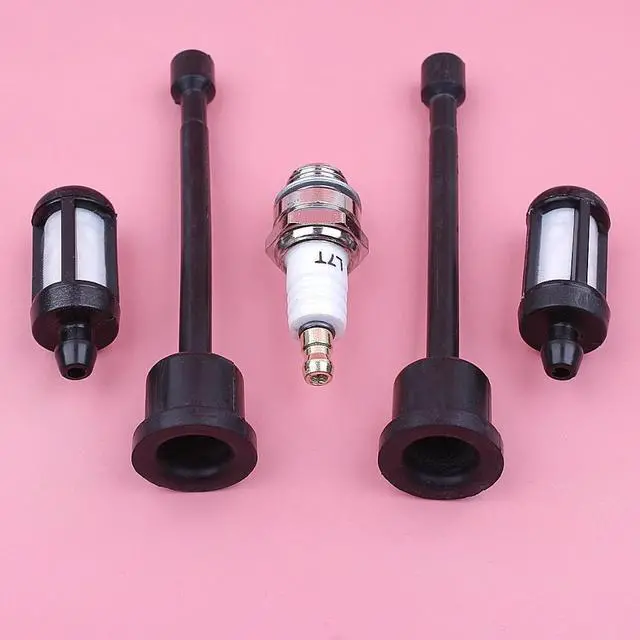 Alt view image 3 of 3 - Fuel Filter Line Hose Spark Plug Kit For Stihl 08 S10 TS350 TS360 Chainsaw Spare Tool Replacement Part