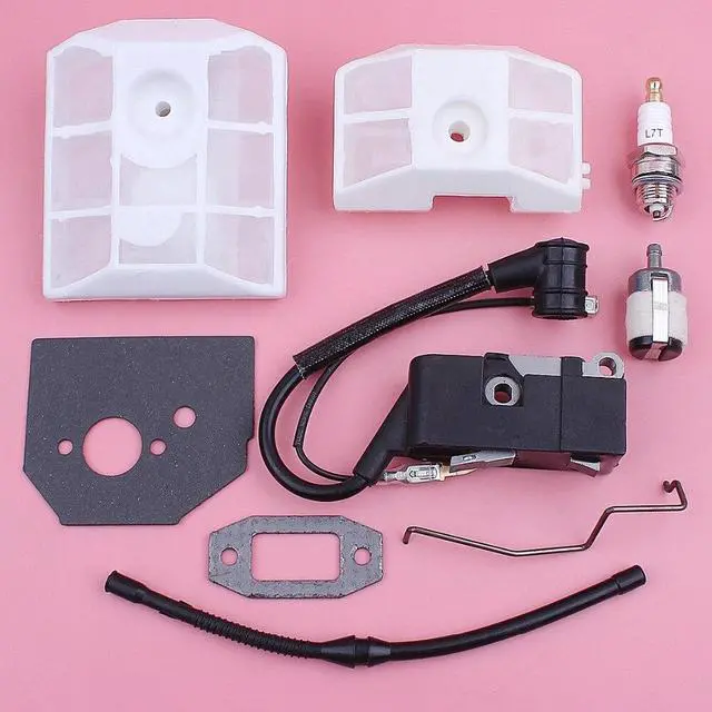 Alt view image 2 of 3 - Ignition Coil Air Fuel Filter Line Spark Plug Gasket For Chinese 4500 5200 5800 45cc 52cc 58cc Chainsaw Replacement Spare Part