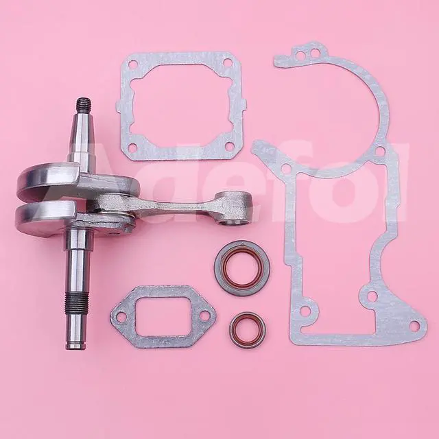 Alt view image 3 of 3 - Crankshaft w Crank Gaskets Oil Seal Kit For Stihl MS440 044 Chainsaw Parts Replacement 1128 030 0406, 9640 003 1320