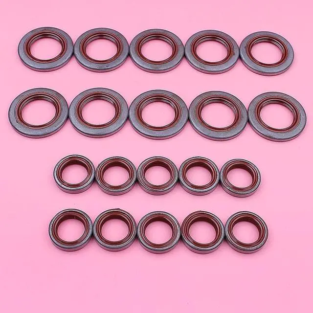 Main image of 10 Sets Oil Seal Oilseal Kit For Stihl MS440 044 Chainsaw Parts Replacement 9640 003 1972, 9640 003 1320