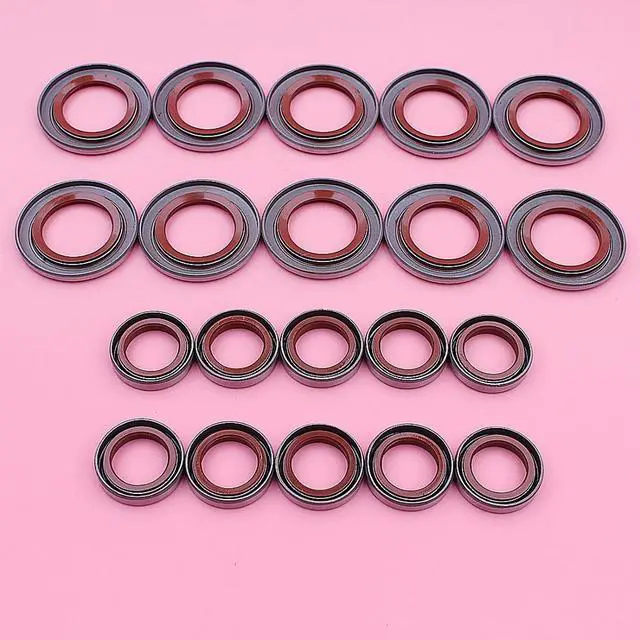 Alt view image 2 of 3 - 10 Sets Oil Seal Oilseal Kit For Stihl MS440 044 Chainsaw Parts Replacement 9640 003 1972, 9640 003 1320