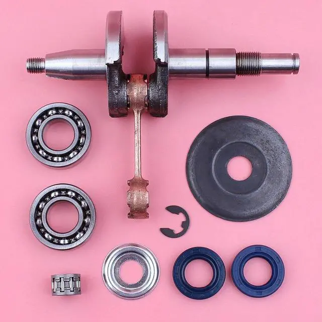 Main image of 10mm Crankshaft Crank Shaft For Stihl MS180 018 MS 180 Crank Bearing Oil Seal Needle Bearing Washer Chainsaw Replacement Part