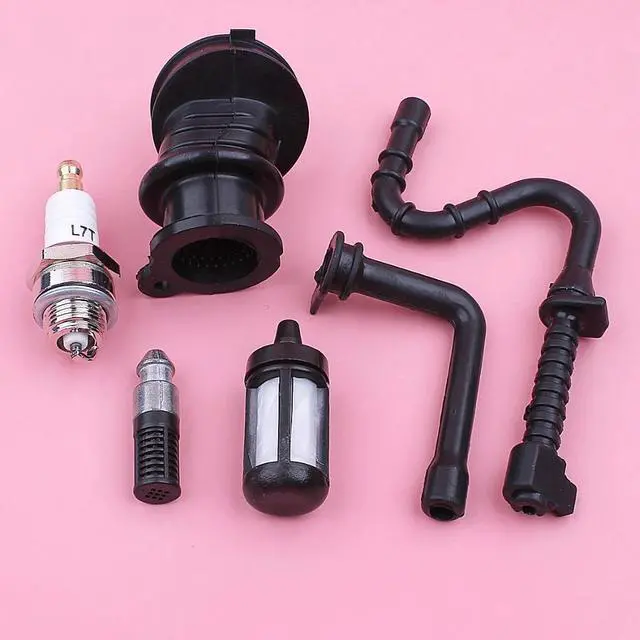 Alt view image 2 of 3 - Fuel Oil Filter Line Hose Intake Manifold Spark Plug For Stihl MS361 MS 361 Chainsaw Spare Replacement Part