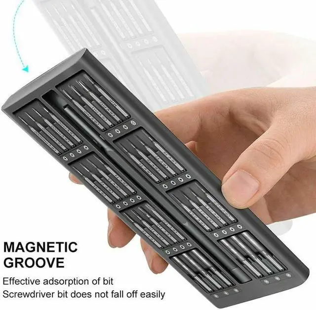Alt view image 3 of 3 - 63 In 1 Screwdriver Kit Precision Magnetic Bits DIY Dismountable Screw Driver Set Mini Tool Case For Smart Home PC Phone Repair