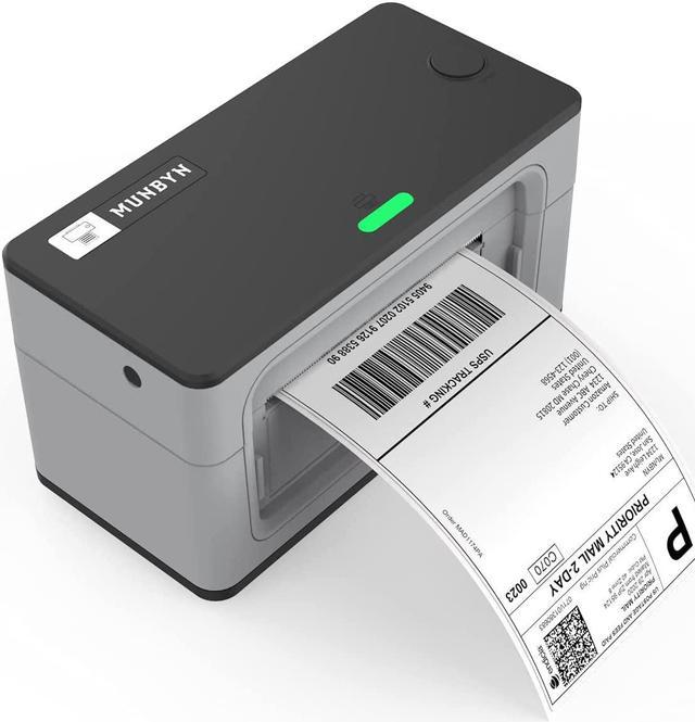 MUNBYN Label Printer P130, 4x6 USB Thermal Desktop Barcode Label Printer  for Shipping Packages Home Small Business, Easy Setup Compatible with Mac