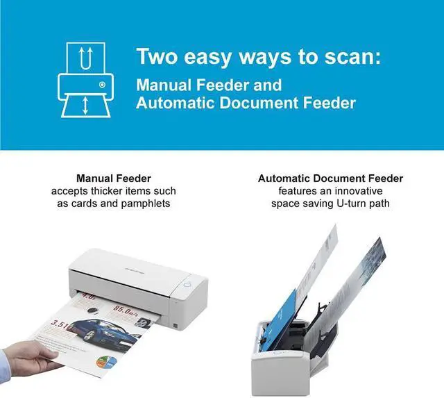 Alt view image 2 of 7 - Fujitsu ScanSnap iX1300 Compact Wi-Fi Document Scanner for Mac or PC, White