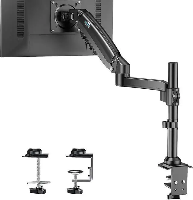 HUANUO Single Monitor Mount, Adjustable Monitor Arm Desk Mount