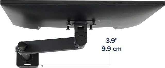 Alt view image 7 of 7 - Ergotron  NX Single Monitor Arm, VESA Desk Mount  for Monitors Up to 34 Inches, 0 to 18 lbs  Matte Black