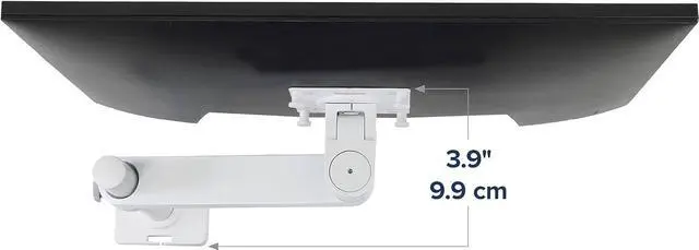 Alt view image 6 of 7 - Ergotron  NX Single Monitor Arm, VESA Desk Mount  for Monitors Up to 34 Inches, 0 to 18 lbs  White