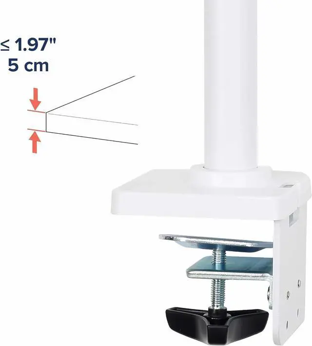 Alt view image 7 of 7 - Ergotron  NX Single Monitor Arm, VESA Desk Mount  for Monitors Up to 34 Inches, 0 to 18 lbs  White