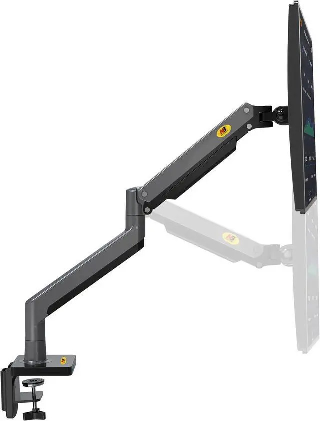 Alt view image 7 of 7 - NB North Bayou Dual Monitor Arm Ultra Wide Full Motion Swivel Monitor Mount for 22''-32'' Monitors Load Capacity from 4.4 to 26.4lbs for Each Arm Height Adjustable Monitor Stand G35