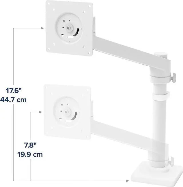 Alt view image 4 of 7 - Ergotron  NX Single Monitor Arm, VESA Desk Mount  for Monitors Up to 34 Inches, 0 to 18 lbs  White