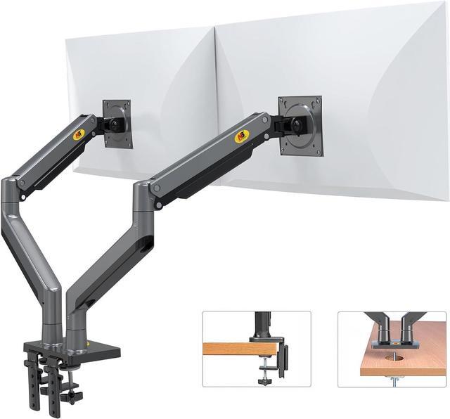 Alt view image 3 of 7 - NB North Bayou Dual Monitor Arm Ultra Wide Full Motion Swivel Monitor Mount for 22''-32'' Monitors Load Capacity from 4.4 to 26.4lbs for Each Arm Height Adjustable Monitor Stand G35