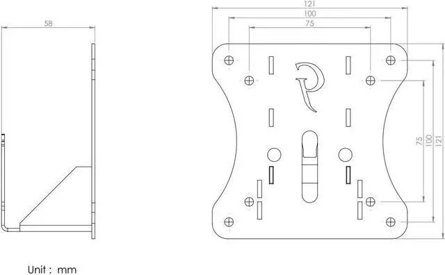 Alt view image 2 of 3 - Monitor Arm/Mount VESA Mount Adapter Compatible with Dell S2317HJ S2316M S2216M S2216H S2316H SE2216H SE2216HV SE2416H SE2417HG SE2417HGR SE2416HX SE2716H S2717Q SE2416HSC1 S2717Q S2416H S2817Q