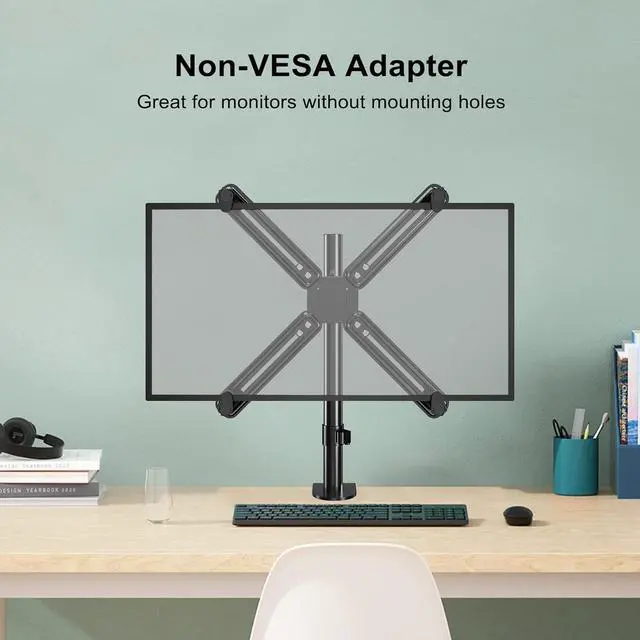 Alt view image 6 of 7 - suptek Universal VESA Mount Bracket Adapter Monitor Arm Mounting Kit for Screen 17 to 27 inch