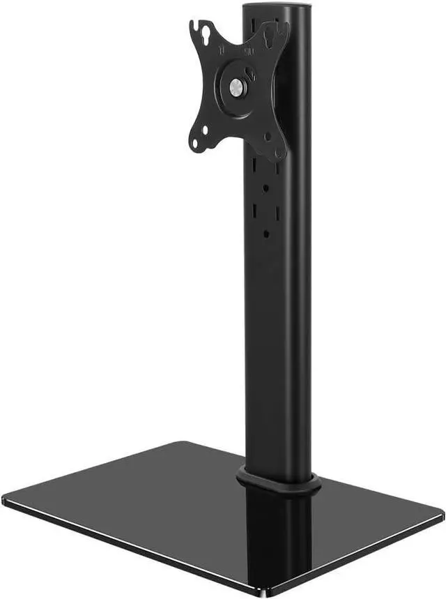 Main image of KKTONER Single Computer Monitor Stand Free Standing Desk Vesa Mount for 13 inch to 32 inch Screen Height Adjustable Monitor Mount Swivel Vesa 75 * 75mm/100 * 100mm Hold up 77Lbs
