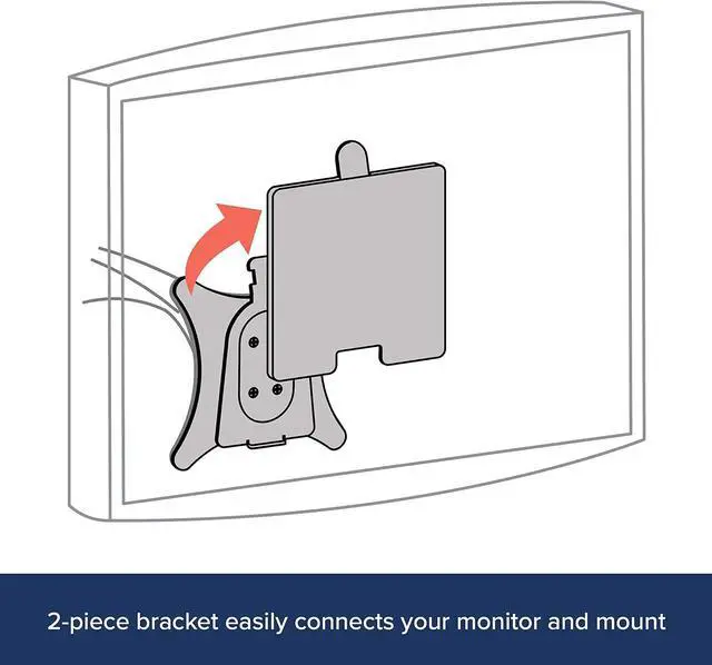 Alt view image 3 of 6 - Ergotron  Quick Release Bracket  for Monitor and TV Screens Up to 35 lbs, Less Than 3 Inch Display Depth  Add-on for VESA Monitor Arms