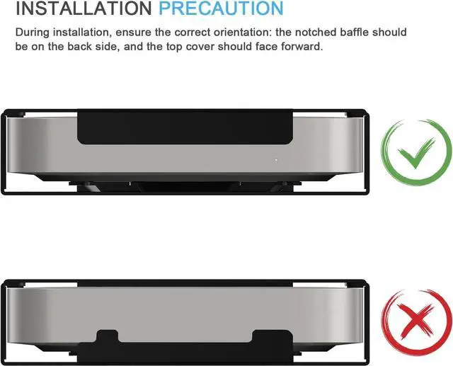 Alt view image 6 of 7 - IFCASE Aluminum Material Behind Monitor, Monitor Arm VESA Mount for Mac mini 2010 to 2023 M2 Pro (Black)