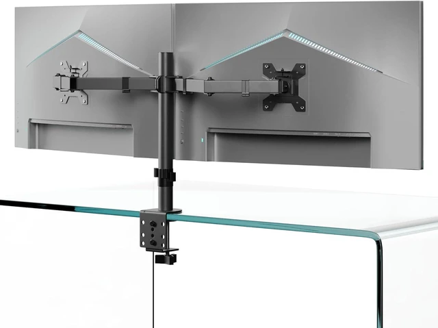 Dual Monitor Stand & Mount for 2 Monitors - Fits 10-30 Inch Screens ...