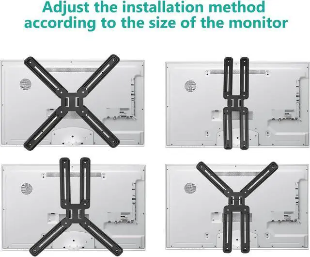 Alt view image 3 of 7 - WALI Mount Bracket Adapter Monitor Arm Mounting Kit for Screen 13 to 27 inch, Mounting Holes 75mm and 100mm (UVVEP)