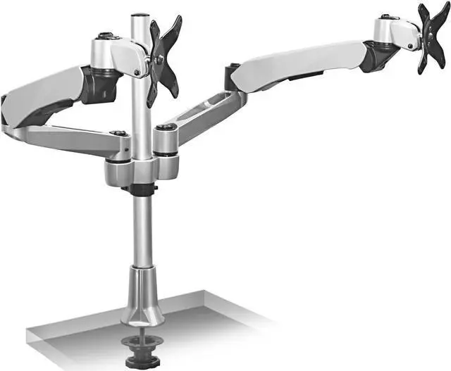 Main image of Mount-it! Height Adjustable Full Motion Two Monitor Computer Desk Mount Spring Arm Quick Release with Grommet Base (MI-45111)