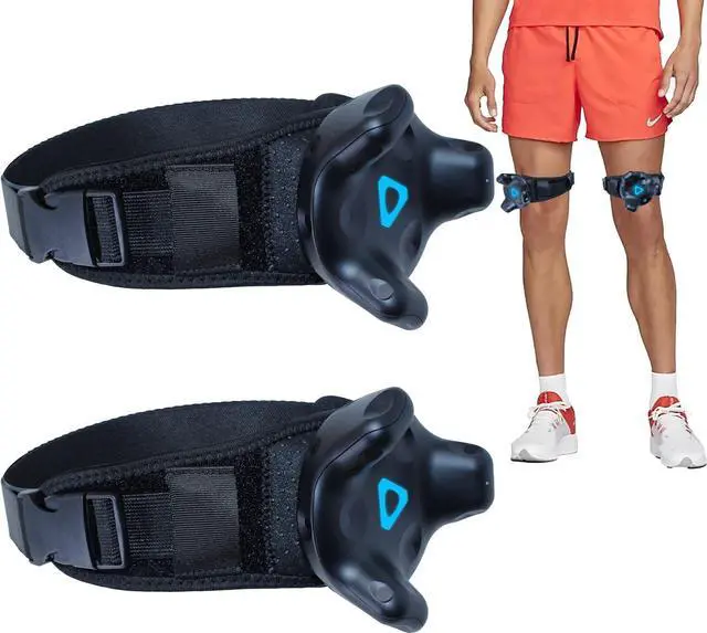 Main image of Skywin VR Tracker Straps for HTC Vive System Tracker Puck (2 Pack) - Adjustable Straps for Leg Object and Full-Body Tracking in Virtual Reality