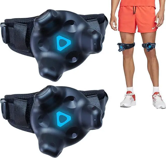 Alt view image 3 of 5 - Skywin VR Tracker Straps for HTC Vive System Tracker Puck (2 Pack) - Adjustable Straps for Leg Object and Full-Body Tracking in Virtual Reality