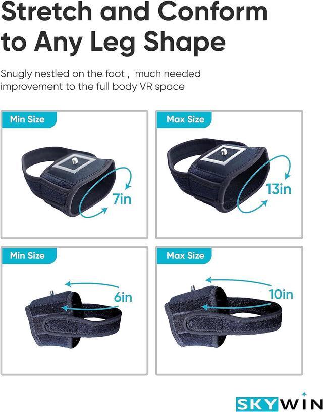 Alt view image 5 of 7 - Skywin Vive Tracker Straps for HTC Vive, 3.0, 2.0, and Ultimate Trackers, 2 Pack Feet Strap, Secure and Comfortable Full Body Tracking (Trackers Not Included)
