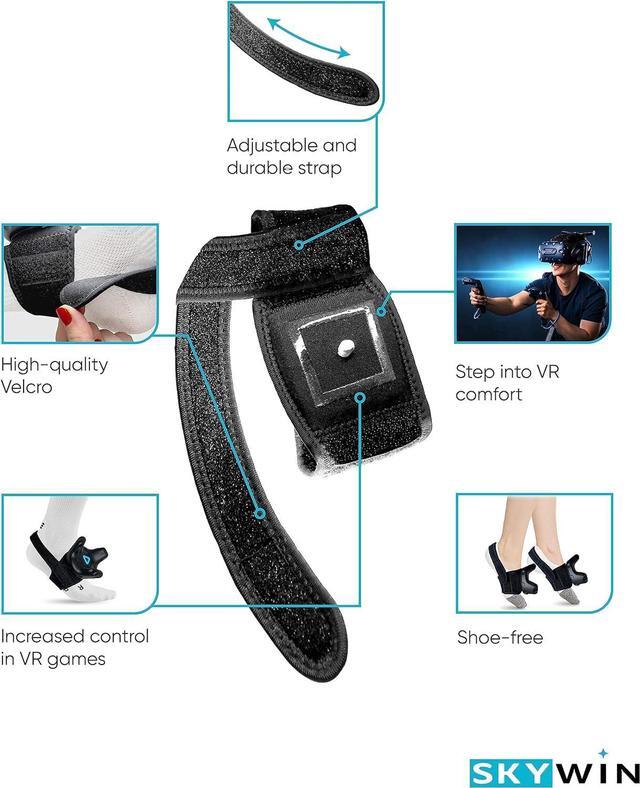 Alt view image 7 of 7 - Skywin Vive Tracker Straps for HTC Vive, 3.0, 2.0, and Ultimate Trackers, 2 Pack Feet Strap, Secure and Comfortable Full Body Tracking (Trackers Not Included)