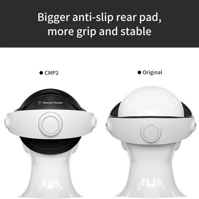 Alt view image 4 of 6 - Globular Cluster CMP2 Comfortable Mod for PS VR 2 - Sweet Spot Keeper- Weight Balancer-Soft Forehead Pad-Bigger Softer Anti-Slip Rear Pad