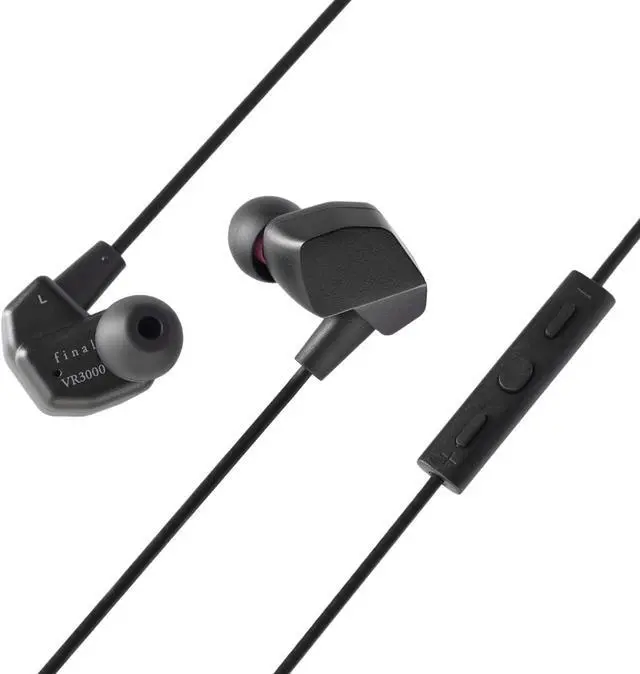 Main image of Final VR3000 Gaming Earphones - Immersive Open World Adventure Gaming - In-Line Microphone & Controls - Black