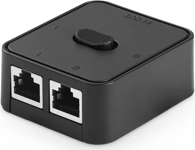 Main image of Binardat Gigabit Network Switcher, Passive Ethernet Selector, in/Out to A or B Network, Bidirectional Manual Switcher, No Power Required