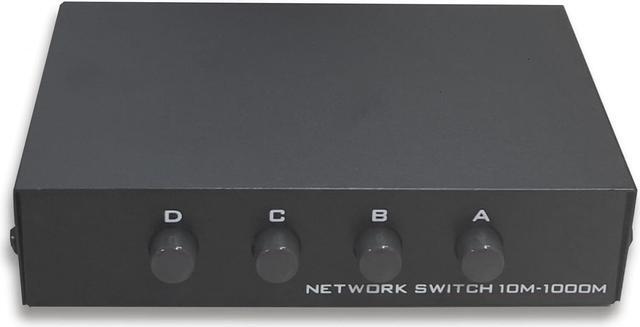 Alt view image 3 of 4 - 4 Port Way 8P8C RJ45 Network Ethernet Manual ABCD Sharing Switch Box,4 Ports Network Switch Splitter Selector Hub 4-in 1-Out or 1-in 4-Out