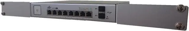 Alt view image 5 of 7 - UniFi US-8-150W Ear - RACKIDEA | RI-UB8RMBA | Rack Mount Brackets(Ear) for UniFi Switch 8 Port 150W / Edge Switch 8 Port