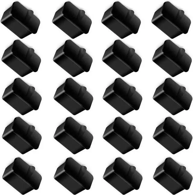 Alt view image 2 of 6 - SFP-A Dust Cover Caps Ethernet Port Plugs Protector for Network Switches Routers Hubs Slot Port, Black Silicone,15x10x17mm,20pcs