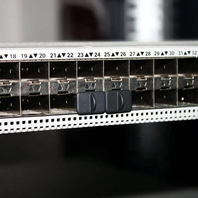 Alt view image 4 of 6 - SFP-A Dust Cover Caps Ethernet Port Plugs Protector for Network Switches Routers Hubs Slot Port, Black Silicone,15x10x17mm,20pcs