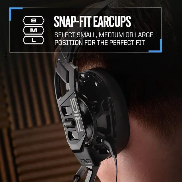 Alt view image 6 of 7 - RIG 500 PRO HS Officially Licensed PlayStation Competition-Grade Headset with RIG Audio Dial for PS4, PS5, PC - 50mm Speaker Drivers - Flip to Mute Noise Canceling Mic