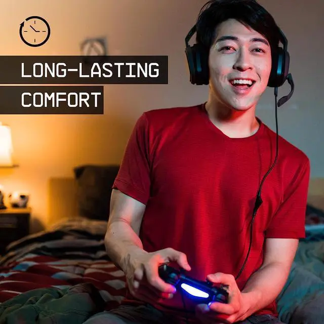 Alt view image 3 of 7 - ASTRO Gaming A10 Wired Gaming Headset, Lightweight and Damage Resistant, ASTRO, 3.5 mm Audio Jack, for Xbox Series X|S, Xbox One, PS5, PS4, Nintendo Switch, PC, Mac- Black/Blue