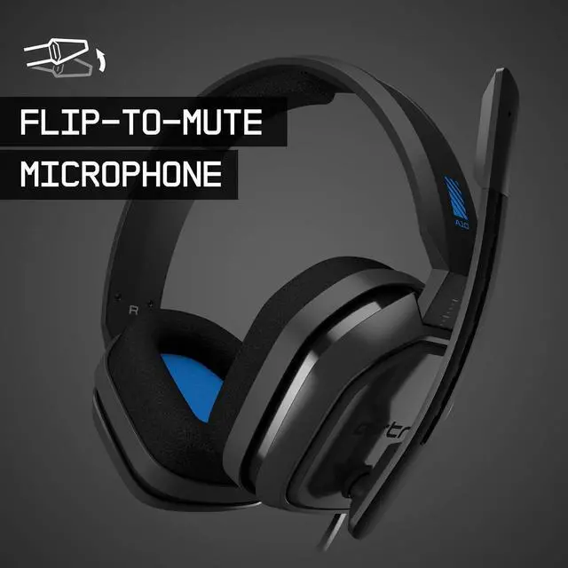 Alt view image 5 of 7 - ASTRO Gaming A10 Wired Gaming Headset, Lightweight and Damage Resistant, ASTRO, 3.5 mm Audio Jack, for Xbox Series X|S, Xbox One, PS5, PS4, Nintendo Switch, PC, Mac- Black/Blue