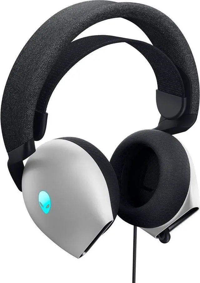 Alt view image 7 of 7 - Alienware AW520H Wired Gaming Headset - Dolby Atmos, Unidirectional, AlienFX 16.8 Million RGB Colors, Microphone Mute, Volume On-Headset Controls, 40mm Hi-Res Certified - Lunar Light, Lunar Light