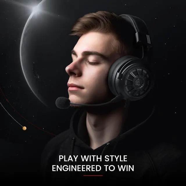 Alt view image 3 of 7 - EKSA StarEngine S Gaming Headset, Gaming Headphones for PC, PS4/PS5, Switch, Xbox One/Series X/S & Mobile with Detachable Microphone, 3.5mm Wired Headphone Jack