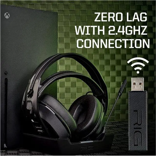 Alt view image 4 of 7 - RIG 800 PRO HX Wireless Headset & Multi-Function Base Station Officially Licensed for Xbox Series X|S, Xbox One, Windows 10/11 PCs - Dolby Atmos for Headphones 3D Surround Sound - 24 Hour Battery