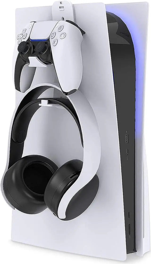 Main image of Hanger Holder for PS5/PS5 Slim/ PS5 Pro, for PS5 Controller and Headphone Stand for Xbox Series X, for Xbox one, for PS5 Slim/PS5 Pro,for PS4/Switch, Steam & More, Stay Organized No Screws