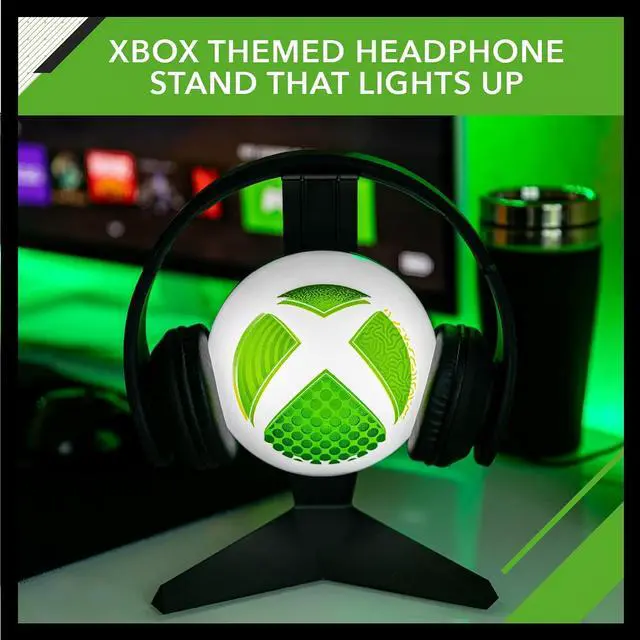 Alt view image 2 of 7 - Paladone Xbox Headset Stand Light - Officially Licensed Ear Phone Holder for Gaming Set Up, Gift for Gamer, USB Powered