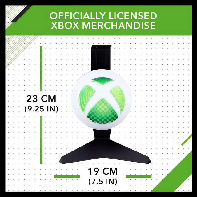 Alt view image 4 of 7 - Paladone Xbox Headset Stand Light - Officially Licensed Ear Phone Holder for Gaming Set Up, Gift for Gamer, USB Powered