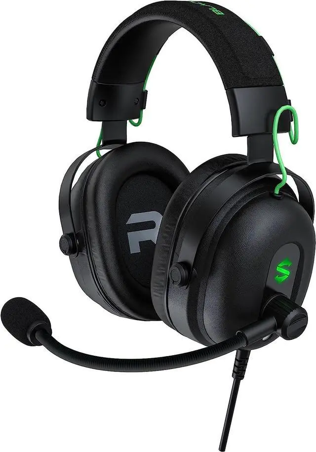 Main image of Black Shark Gaming Headset with Noise Canceling Cardioid Mic, Over-Ear Headphones for PC, PS4, PS5, Xbox, Switch, 50mm Dynamic Drivers & LED Light