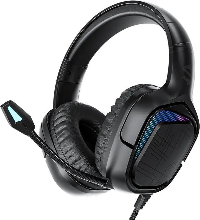 Main image of Black Shark Wired Headphones Bendable Ultra Clear Microphone On Ear Headsets, 50MM Dynamic Drivers Deep Bass in Line Control Gaming Earphones for Xbox/Switch/PS4/PS5/Computer